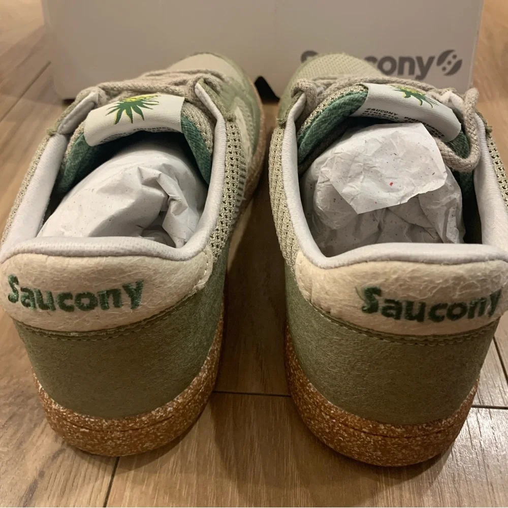 Saucony Jazz Court Earth Pack, Green/Beige, M/8.5